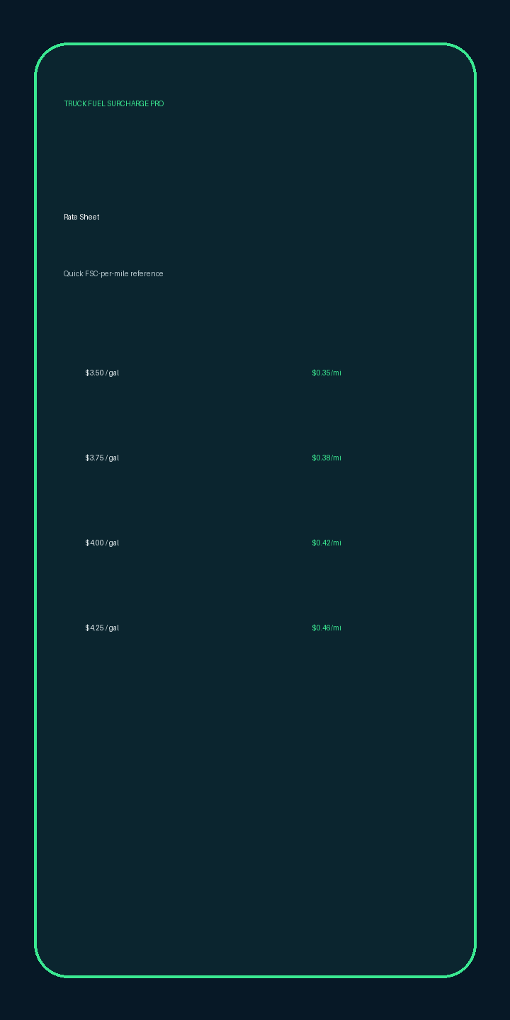 Placeholder image representing the rate sheet feature